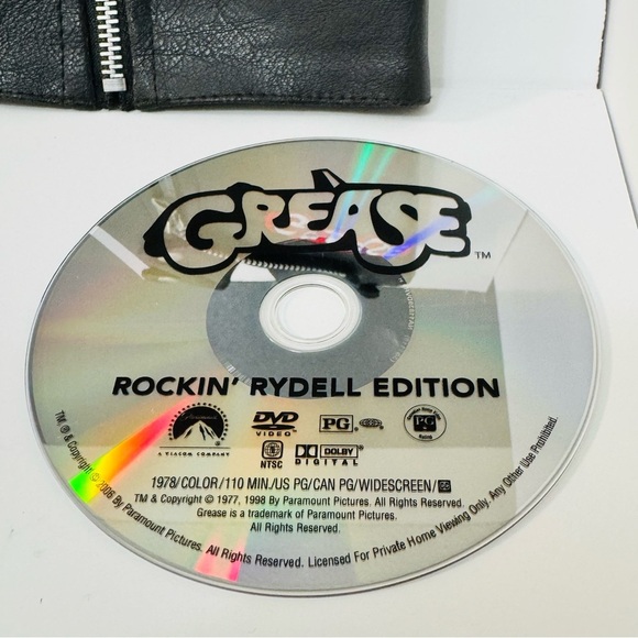 Grease DVD - Rockin’ Rydell Edition with Black Leather Jacket Case - Picture 7 of 7